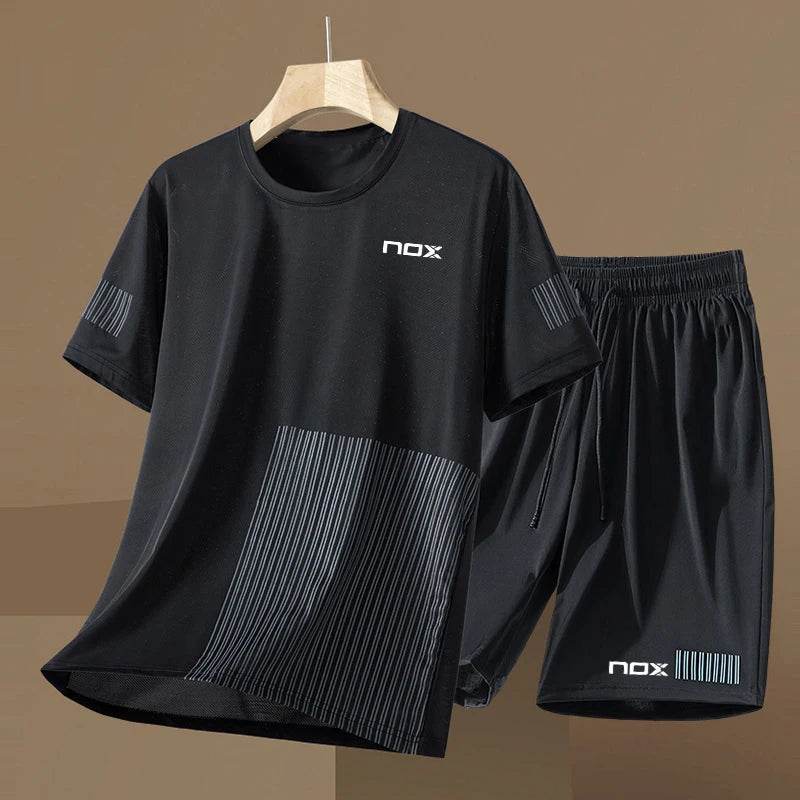 2024 Men's Tennis Sportswear Set - Short Sleeve Round Neck T-shirt - Buy Center
