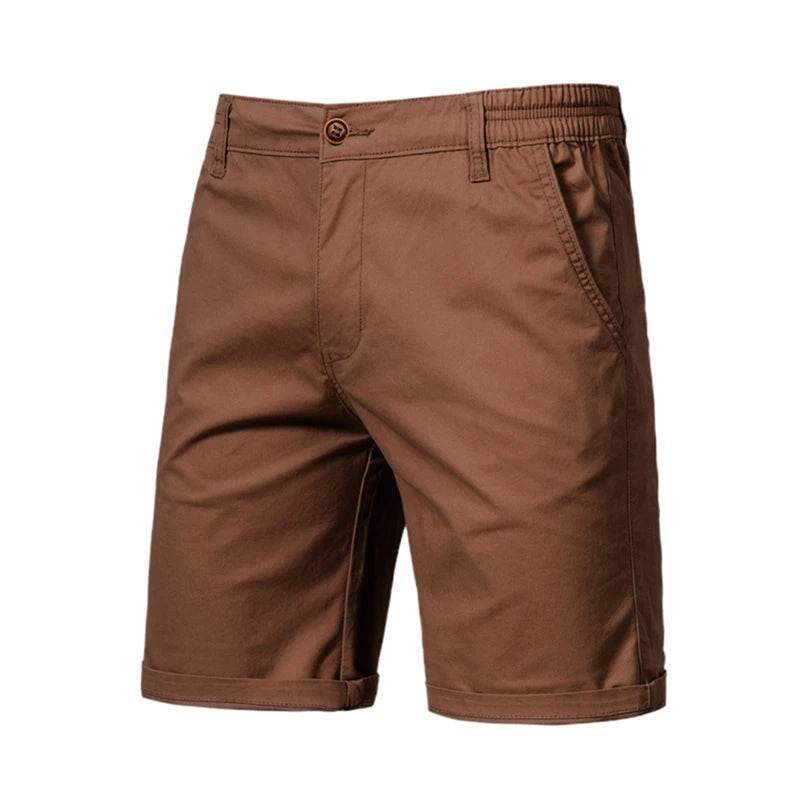 FANWEILIN Men's 100% Cotton Summer Cargo Shorts - Casual Bermuda Style - Buy Center