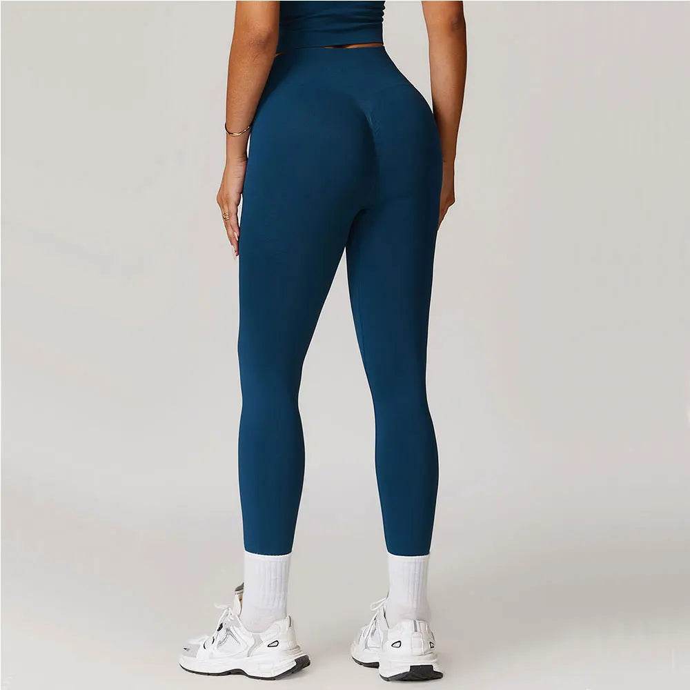 Women's High Waist Seamless Yoga Leggings - Breathable Workout Fit - Buy Center