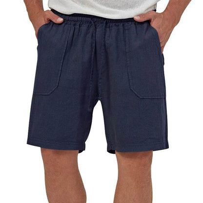 Summer High Waist Shorts - Men's Cropped Cotton Linen Fashion Pants - Buy Center