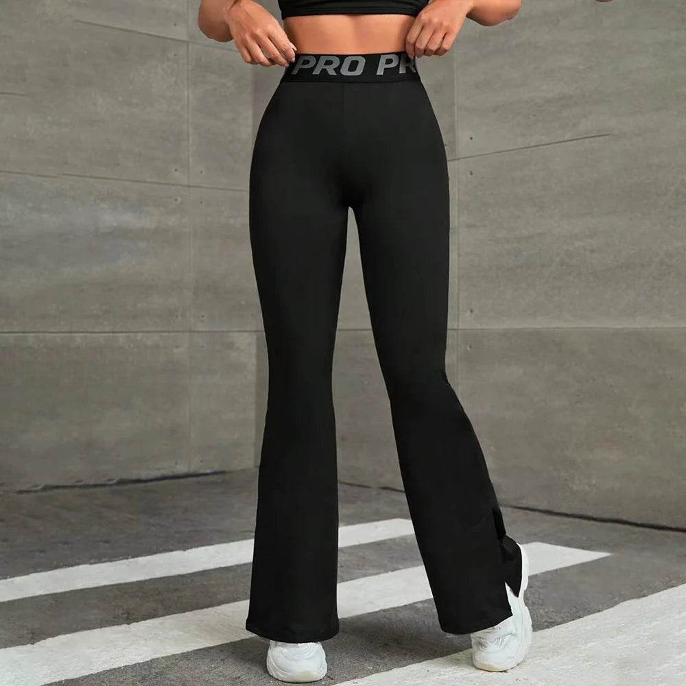 Mia Muse Women's High Waist Yoga Leggings - Ankle Bell-Bottoms Style - Buy Center