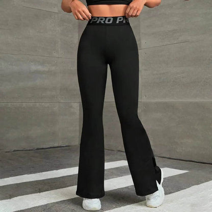 Mia Muse Women's High Waist Yoga Leggings - Ankle Bell-Bottoms Style - Buy Center