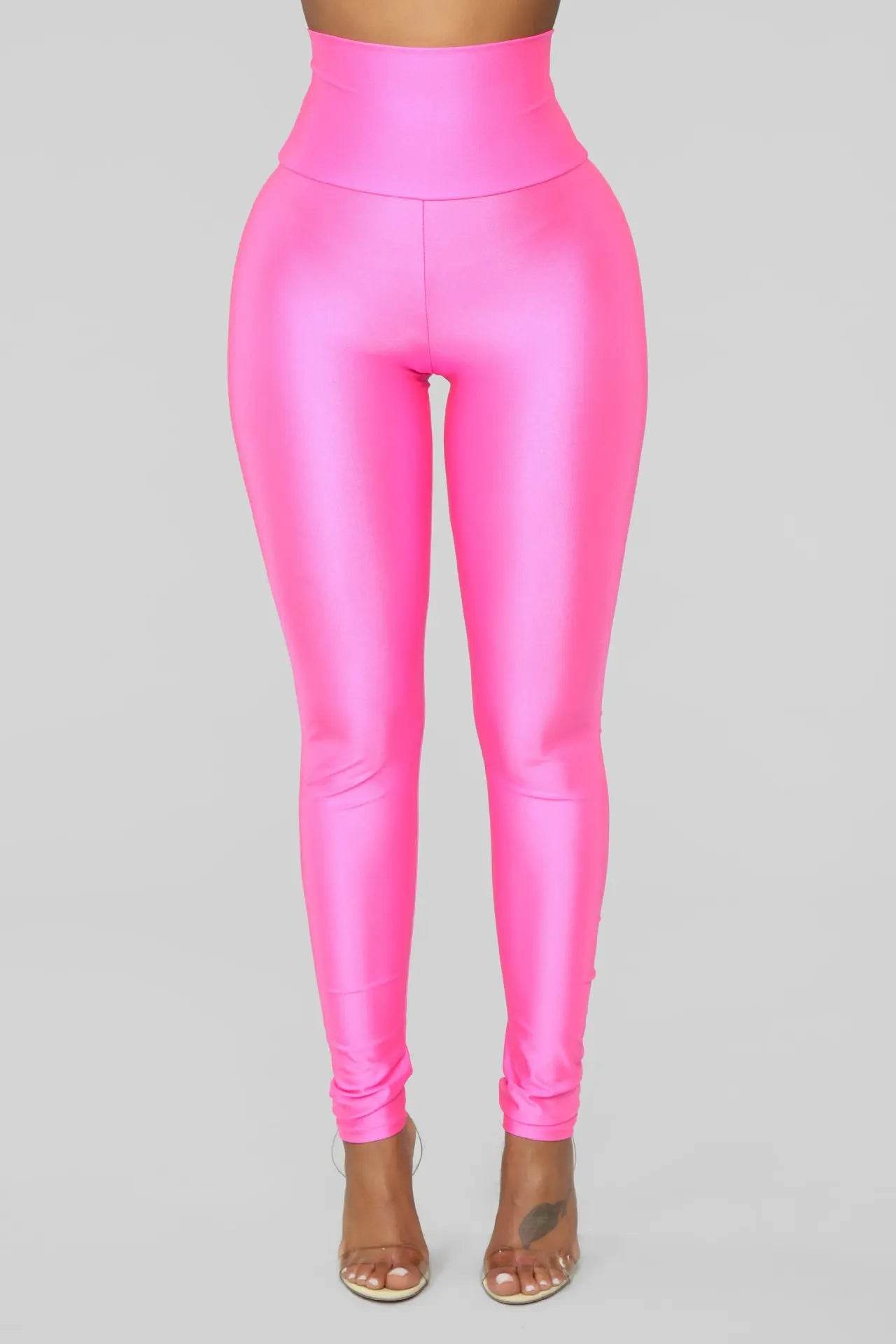 Talavera Flower High Waist Leggings - Casual Ankle Length, Solid Color - Buy Center