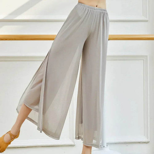 Women's Loose Wide Leg Dance Pants - Comfortable Ankle-Length Trousers - Buy Center
