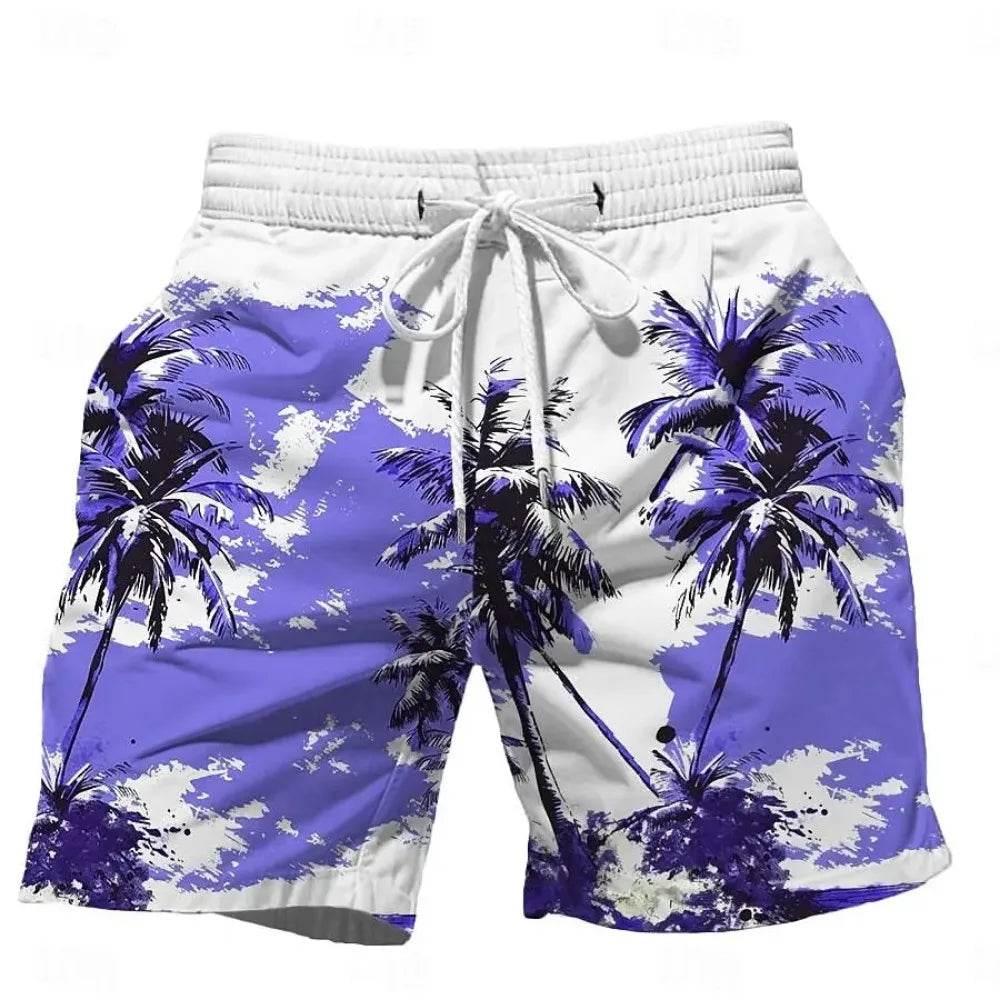 Men's 2024 Summer Casual Drawstring Shorts - Quick Dry & Stylish Prints - Buy Center