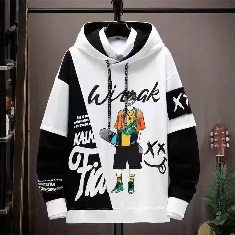 2024 Men's Graphic Hoodie - Casual Hip Hop Autumn Sweatshirt - Buy Center