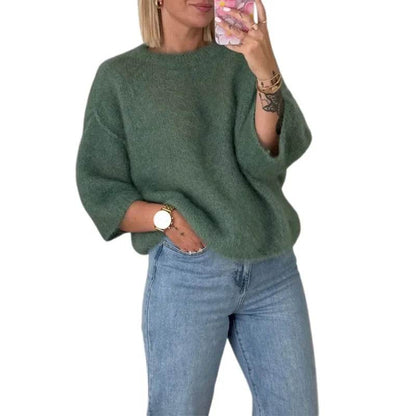 Xingqing Women's Solid Color Sweater Vest - Loose Fit Pullover Top - Buy Center