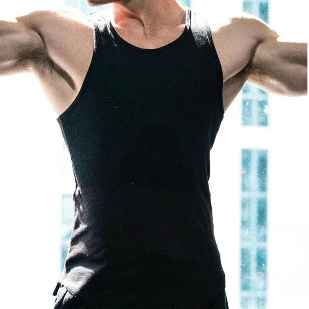 Men's Breathable Slim Fit Vest - Summer Gym Tank Top for Running - Buy Center