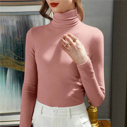 Oeak Slim Knitted Turtleneck Top - Casual Autumn/Winter Women Sweater - Buy Center