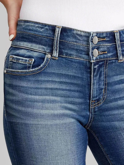 2025 Women's Slim Fit Denim Shorts - Casual Knee Length Style - Buy Center