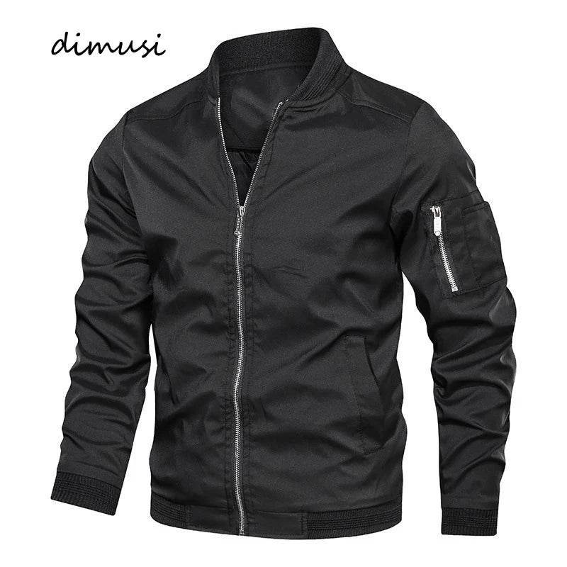 DIMUSI Men's Lightweight Bomber Jacket - Casual Windbreaker with Pockets - Buy Center