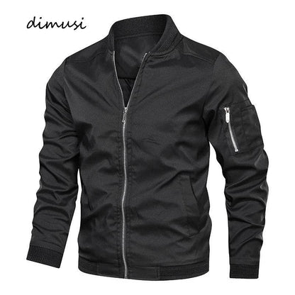 DIMUSI Men's Lightweight Bomber Jacket - Casual Windbreaker with Pockets - Buy Center