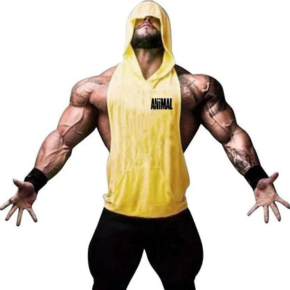 Men's Sleeveless Gym Top - Casual Bodybuilding Fitness Tank Shirt - Buy Center