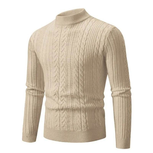2023 Men's Winter Sweaters - Solid O-Neck Knitted Pullover, Warm & Slim Fit - Buy Center
