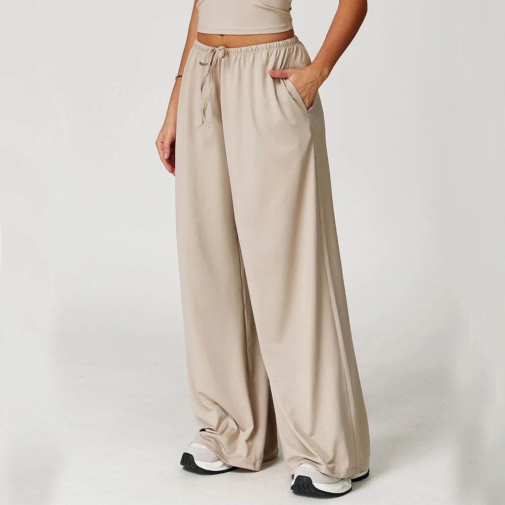 Women's High Waist Flared Leggings - Breathable Wide Leg Yoga Pants - Buy Center