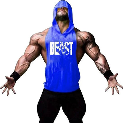 Men's Sleeveless Gym Top - Casual Bodybuilding Fitness Tank Shirt - Buy Center