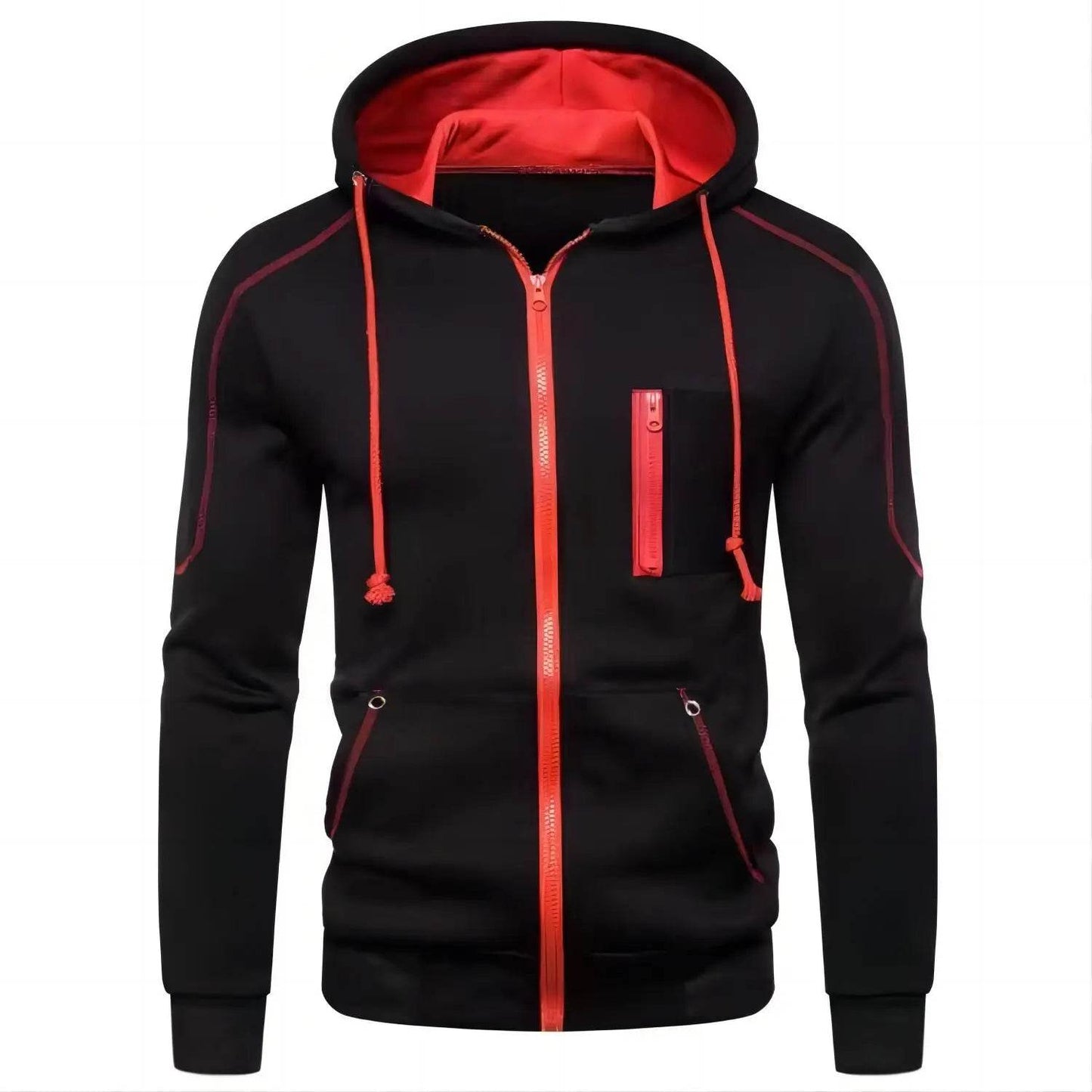 2024 Men's Hoodie Jacket - Casual Zipper Pullover for Spring & Autumn - Buy Center