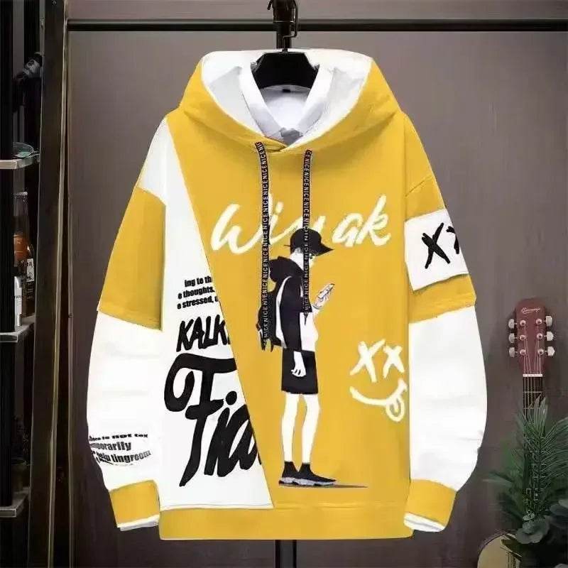 2024 Men's Graphic Hoodie - Casual Hip Hop Autumn Sweatshirt - Buy Center