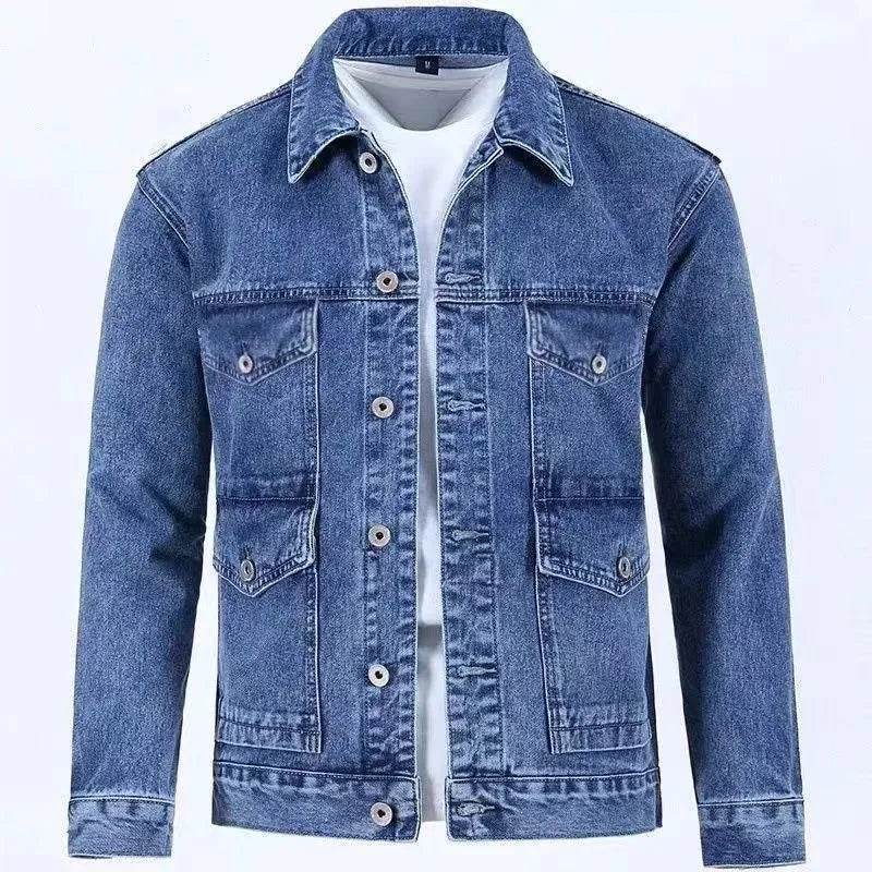 KOLMAKOV Solid Color Denim Jacket - Casual, Comfortable & Loose Fit for Men - Buy Center