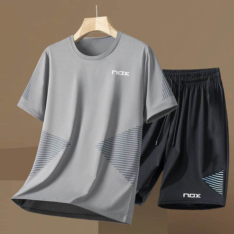 2024 Men's Tennis Sportswear Set - Short Sleeve Round Neck T-shirt - Buy Center