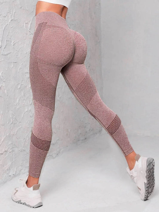 Seamless Wide Waistband Sports Leggings - Women’s Full Length Yoga Fit - Buy Center