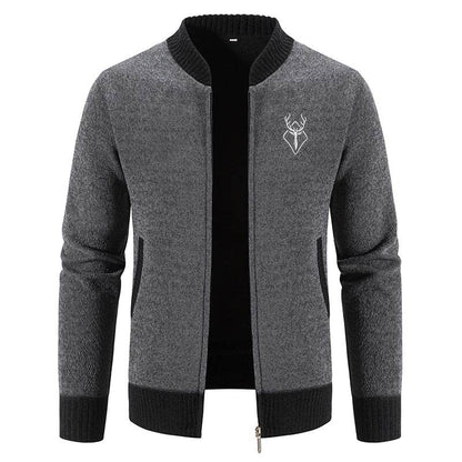 ENWEIGE Men's Knit Sweater Jacket - Casual Cold Weather Y2K Streetwear - Buy Center