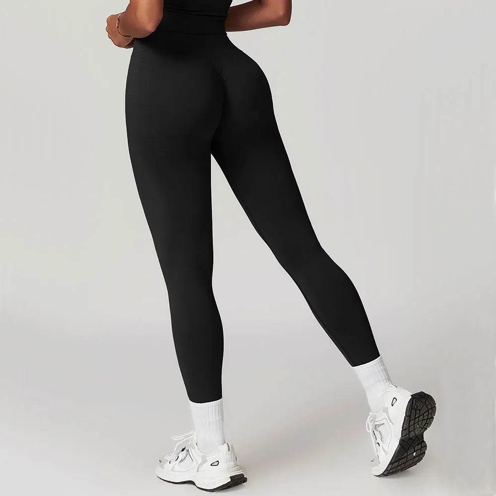 Women's High Waist Seamless Yoga Leggings - Breathable Workout Fit - Buy Center