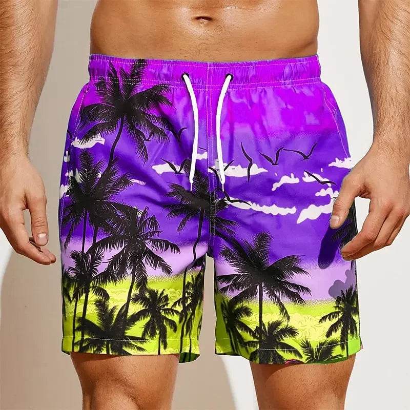 Men's 2024 Summer Casual Drawstring Shorts - Quick Dry & Stylish Prints - Buy Center