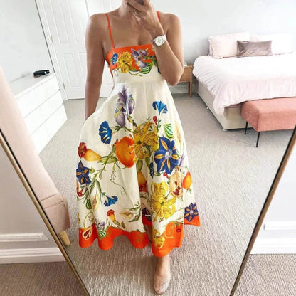 2024 Personalized Off-Shoulder Linen Dress - Lace Trim, Sleeveless Style - Buy Center