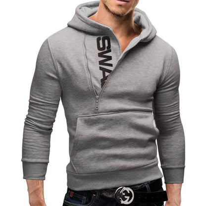 LETSNAGOU Men's Hooded Sweatshirt - Zipper Pullover for Casual Wear - Buy Center
