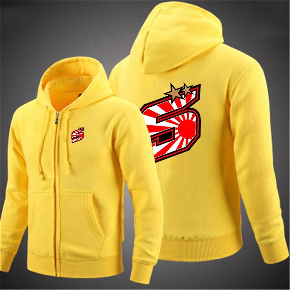 Johann Zarco No 5 Men's Hoodie - Classic Zipper Sweatshirt for Casual Wear - Buy Center