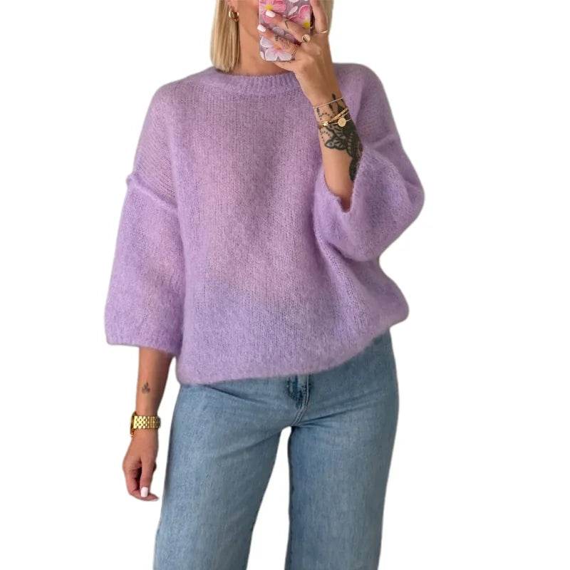 Xingqing Women's Solid Color Sweater Vest - Loose Fit Pullover Top - Buy Center