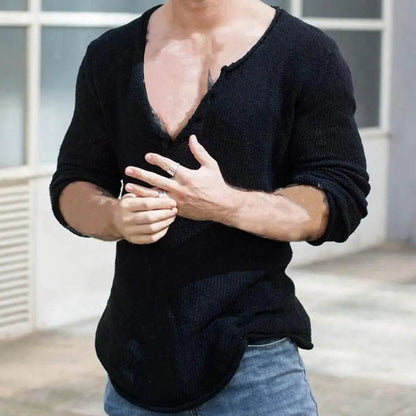 Men Autumn Sweater Chic Comfortable Men Autumn Sweater Knitted Bottoming Sweater - Buy Center