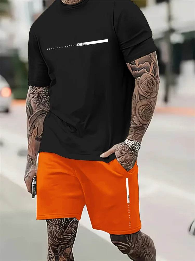 YEAE Men's Summer Casual Suit - Breathable Short Sleeve Set - Buy Center