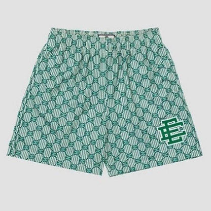 Eric Emanuel Men's Floral Printed Mesh Shorts - 2025 Summer Gym Style - Buy Center
