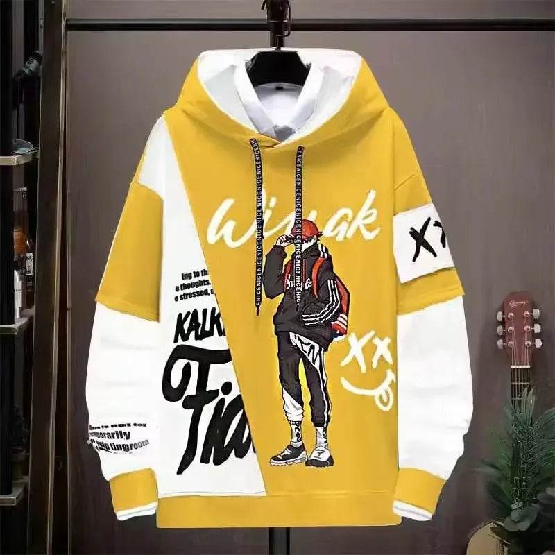 2024 Men's Graphic Hoodie - Casual Hip Hop Autumn Sweatshirt - Buy Center