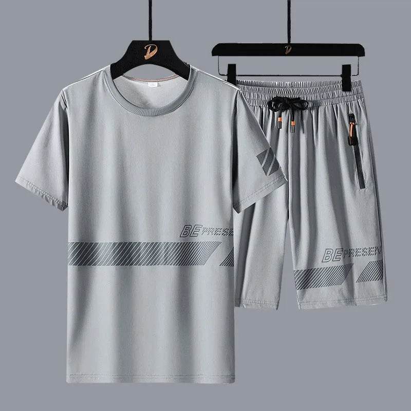 Summer Fashion Men’s T-Shirt & Shorts Set - Loose Fit Casual Wear - Buy Center