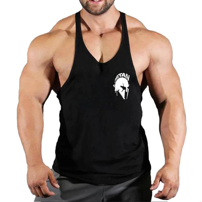 Men's Cotton Gym Singlet - V-Neck Bodybuilding Tank Top for Workouts - Buy Center