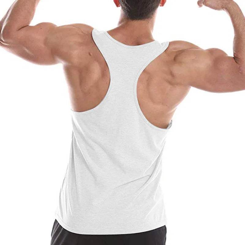 Men's High-Quality Cotton Fitness Vest - Sweat-Absorbent Bodybuilding Top - Buy Center