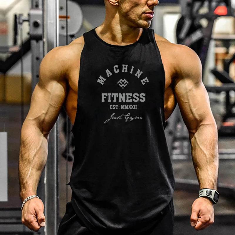 MuscleGuys Gym Tank Top for Men - Cotton Sleeveless Workout Vest - Buy Center