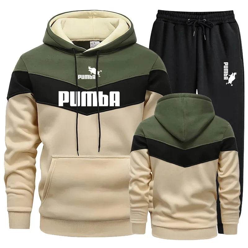 GOYN Casual Mens Tracksuit Set - Cozy Hooded Sweatshirt & Joggers - Buy Center