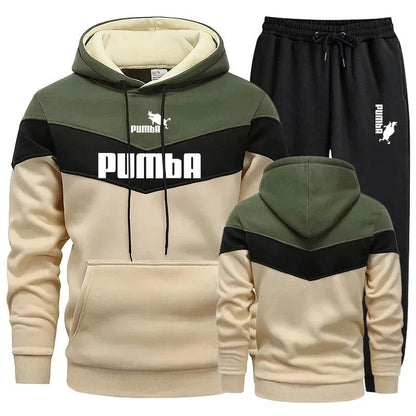 GOYN Casual Mens Tracksuit Set - Cozy Hooded Sweatshirt & Joggers - Buy Center
