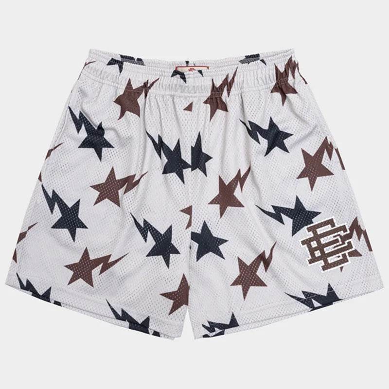 Eric Emanuel Men's Gym Shorts - Floral Print Summer Sports & Beach Wear - Buy Center