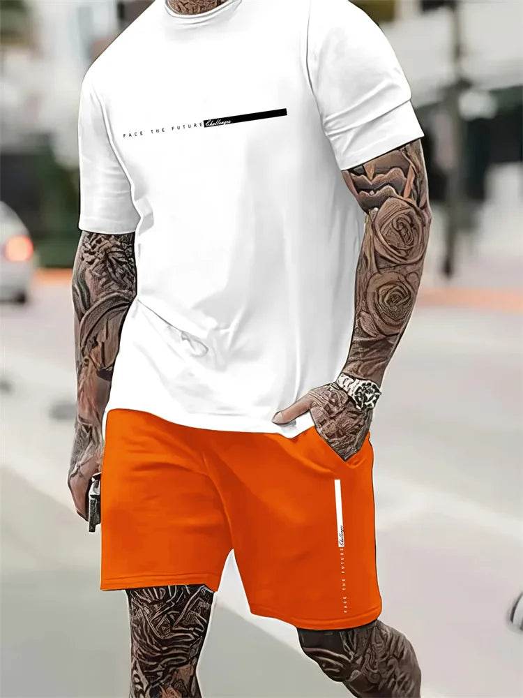 YEAE Men's Summer Casual Suit - Breathable Short Sleeve Set - Buy Center