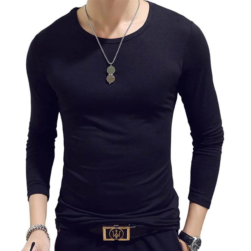 Bigsweety Men's Slim Fit Turtleneck Pullover - Casual Solid Color Top - Buy Center