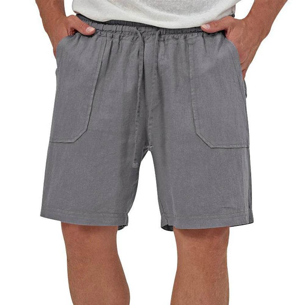 Summer High Waist Shorts - Men's Cropped Cotton Linen Fashion Pants - Buy Center