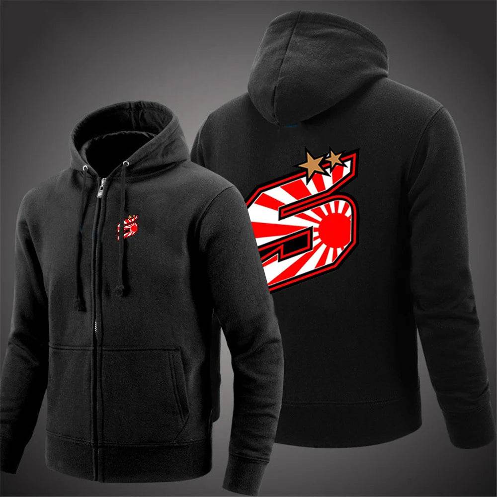 Johann Zarco No 5 Men's Hoodie - Classic Zipper Sweatshirt for Casual Wear - Buy Center