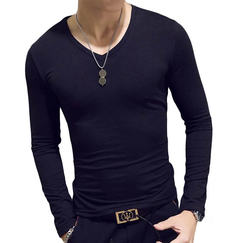 Bigsweety Men's Slim Fit Turtleneck Pullover - Casual Solid Color Top - Buy Center