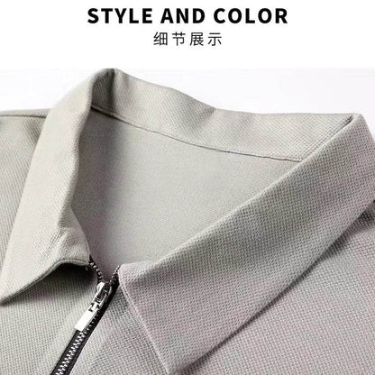 2024 Men's Casual Jackets - Spring & Autumn Zippered Polo Neck Style - Buy Center
