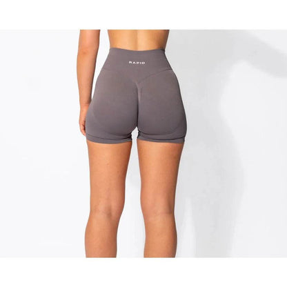 Women's Low Waist Seamless Yoga Shorts - Scrunch Bum Design - Buy Center